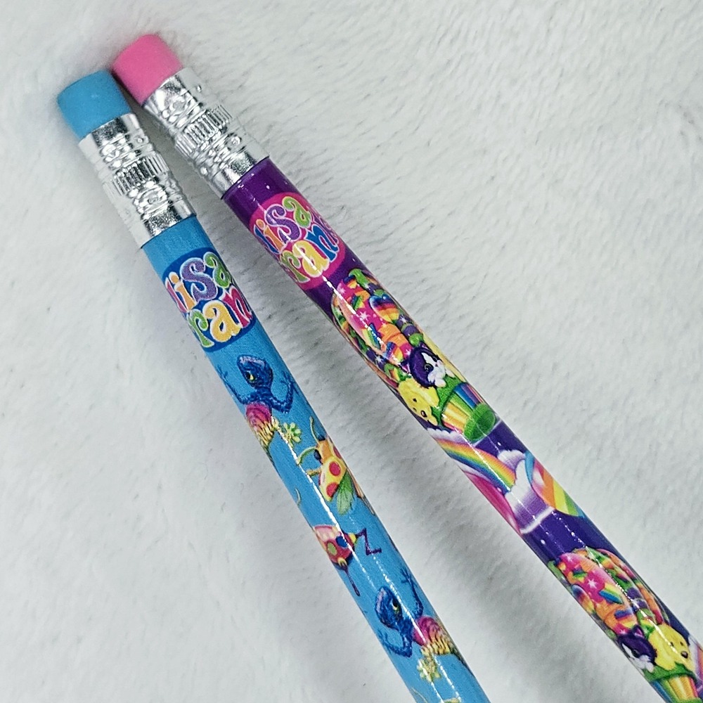 Lisa Frank 18 Mini Erasers Heart Case Multi-Color Childrens School Set Pencils - Picture 6 of 7